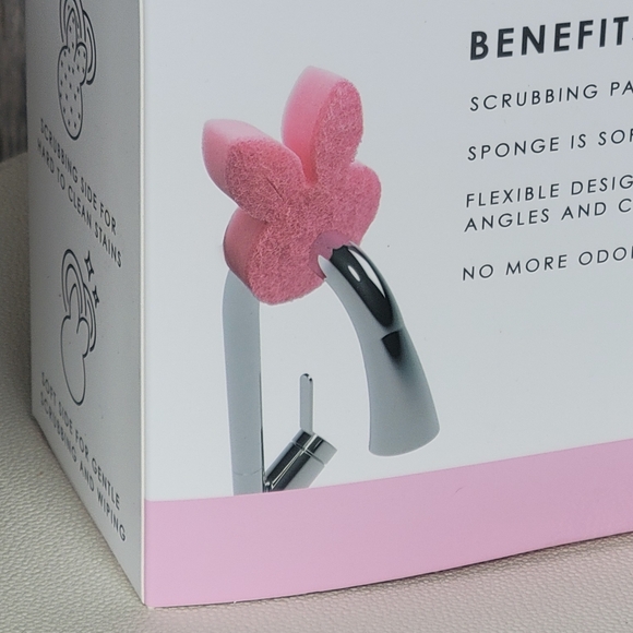 Sophisti-Clean Pink Bunny 6 piece Quick Dry sponges - Picture 2 of 5